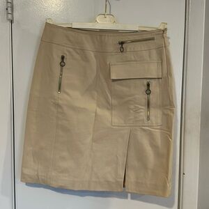 Cynthia Steffe Beige cotton blend skirt